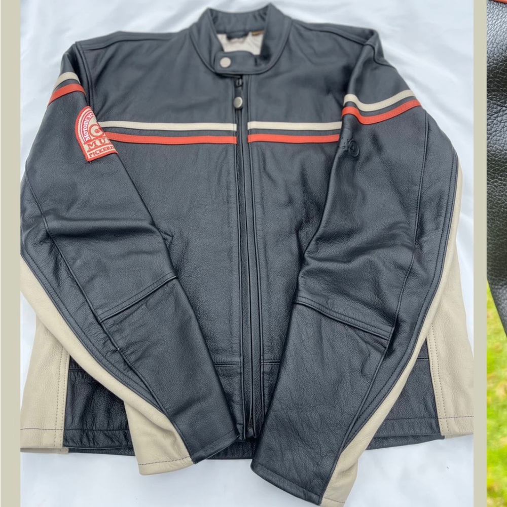 Intersport Hall of Fame Leather Motorcycle Jacket - Medium